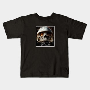 mushrooms skull Kids T-Shirt